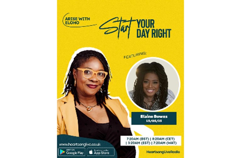 Listen to Elaine Bowes on Arise with Eloho